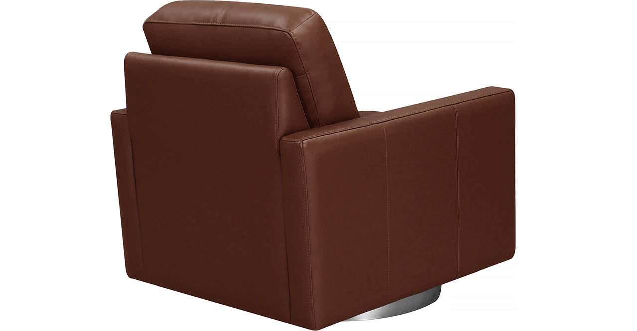 Ashby Swivel Leather Chair